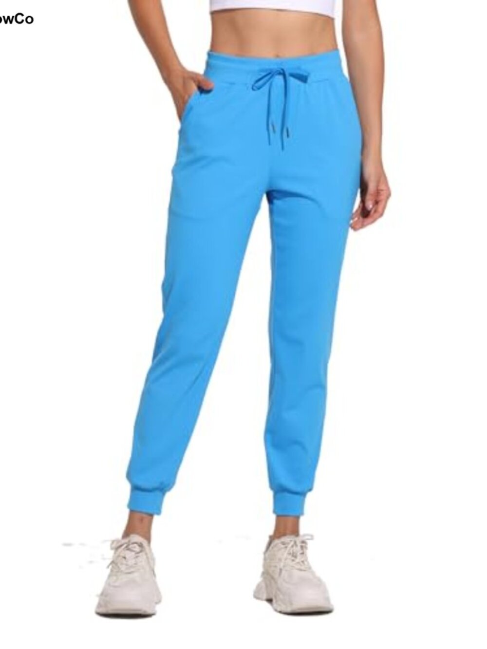 Womens Athletic Joggers Sweatpants 4-Way Stretch with Pockets Gym Workout